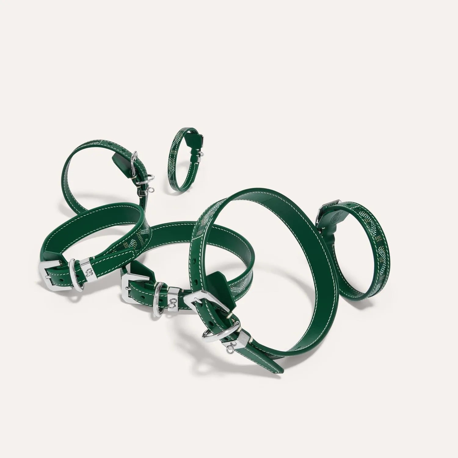 Coleira & Guia Goyard Edmond Verde