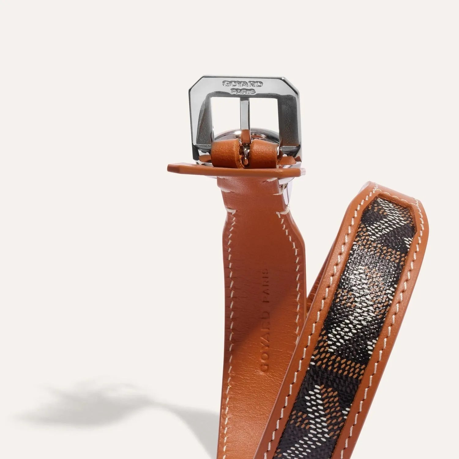 Coleira & Guia Goyard Edmond Preto e Tan