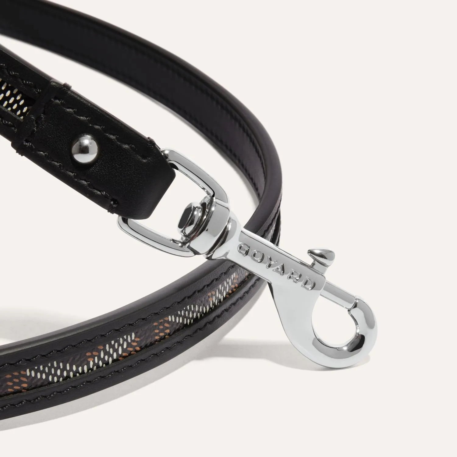 Coleira & Guia Goyard Edmond Preta